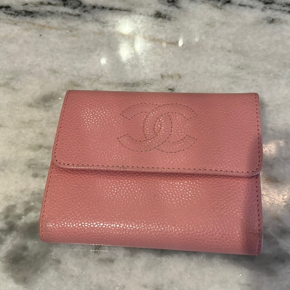 Chanel trifold wallet